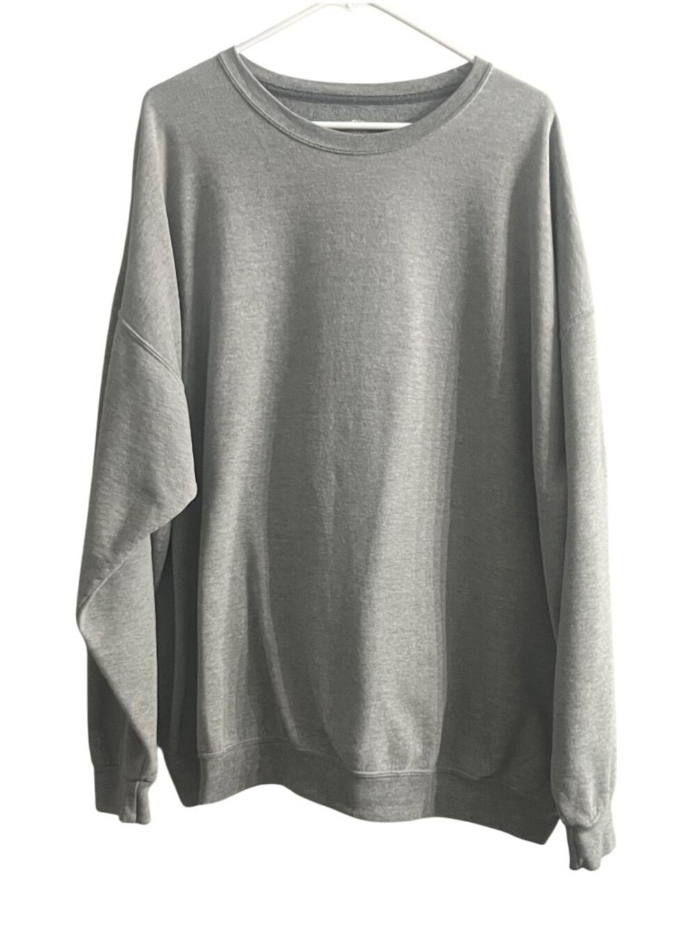 Heather Gray Plus Size Cozy Crewneck Womens Sweatshirt Athletic Works 3X